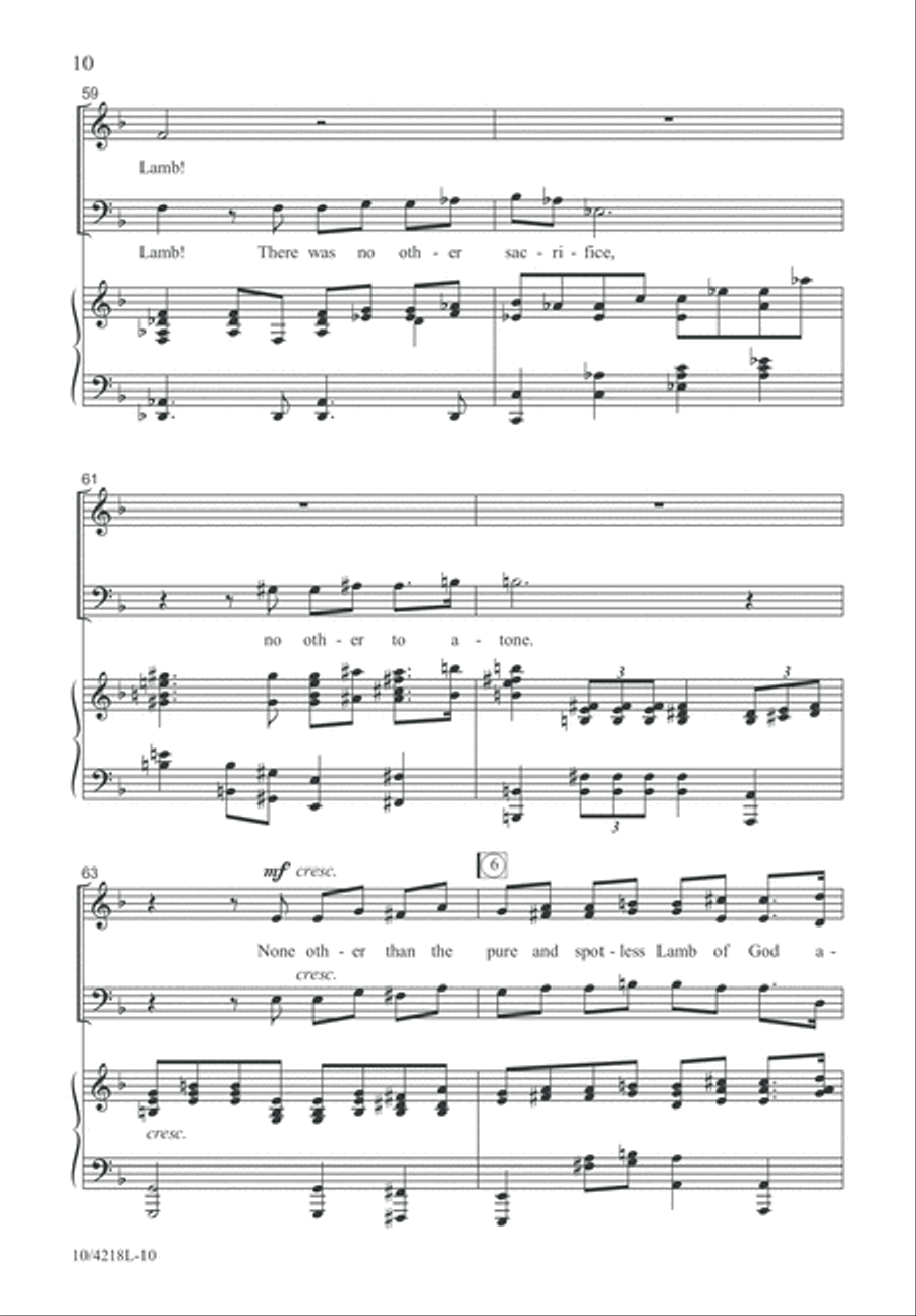 Behold the Lamb! 3-Part scores gallery preview page 11