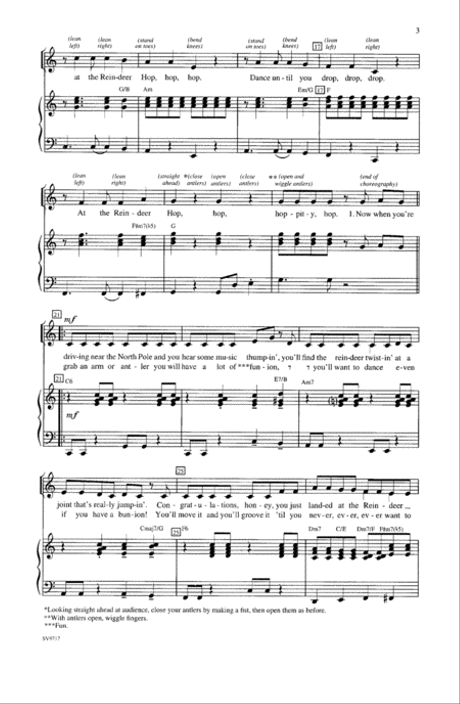 The Reindeer Hop Choir scores gallery preview page 2