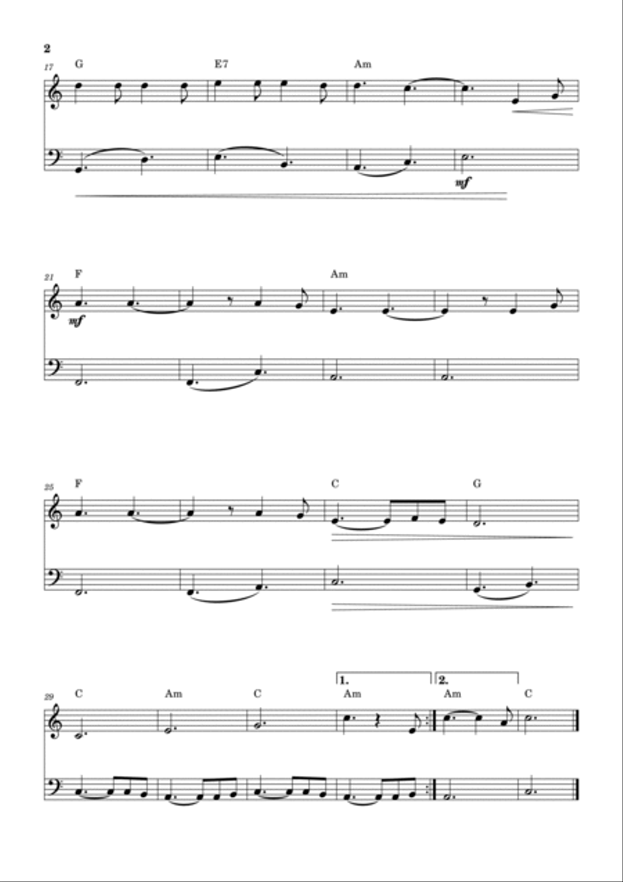 Hallelujah Oboe scores gallery preview page 2