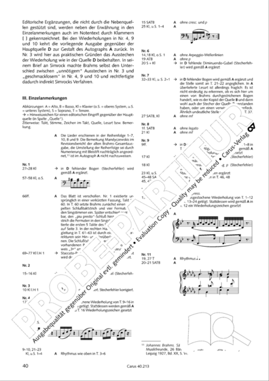 Zigeunerlieder op. 103 Zigeunerlieder op. 103 Choir scores gallery preview page 41