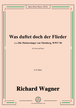 Wagner-Was duftet doch der Flieder,in G Major