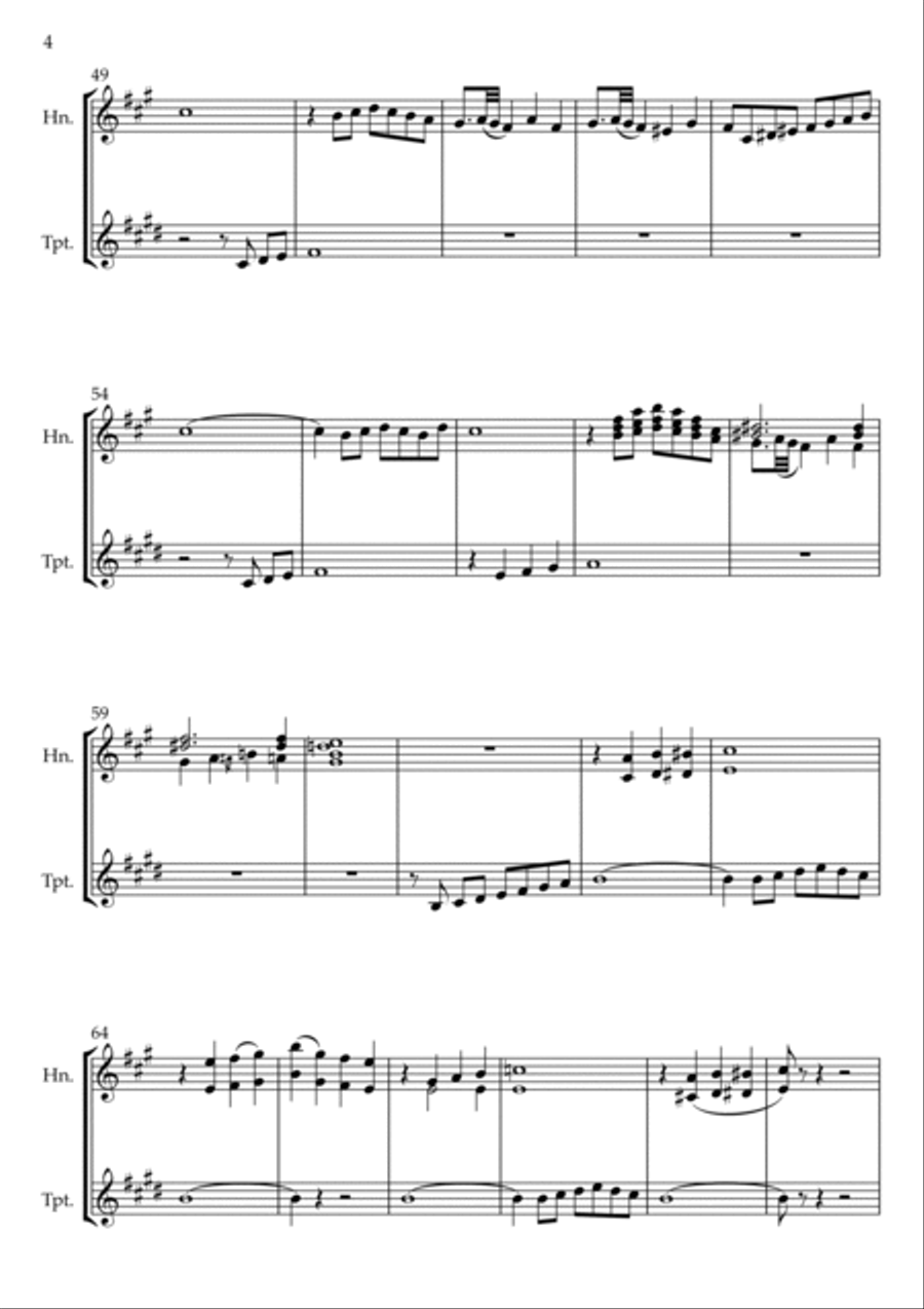 Life Is Beautiful (la Vita E Bella) Brass Duet scores gallery preview page 4