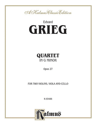 Book cover for String Quartet, Opus 27