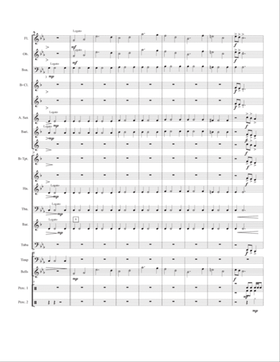 Clash of the Super Heroes Concert Band scores gallery preview page 2