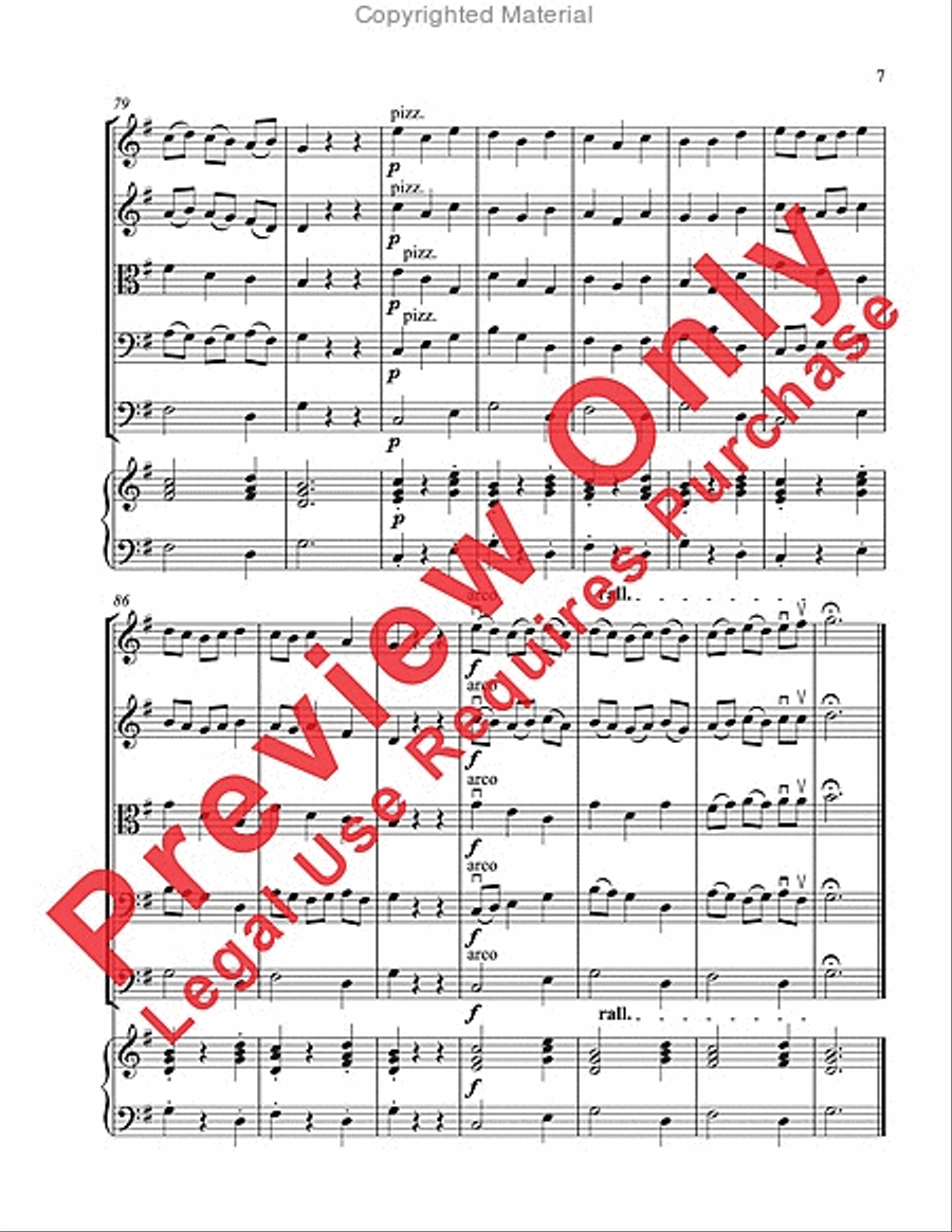 Venetian Gondolier String Orchestra scores gallery preview page 10