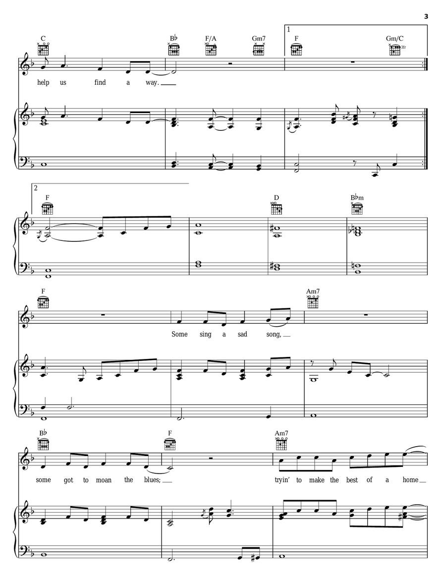 Freedom For The Stallion Freedom For The Stallion Piano, Vocal, Guitar scores gallery preview page 3