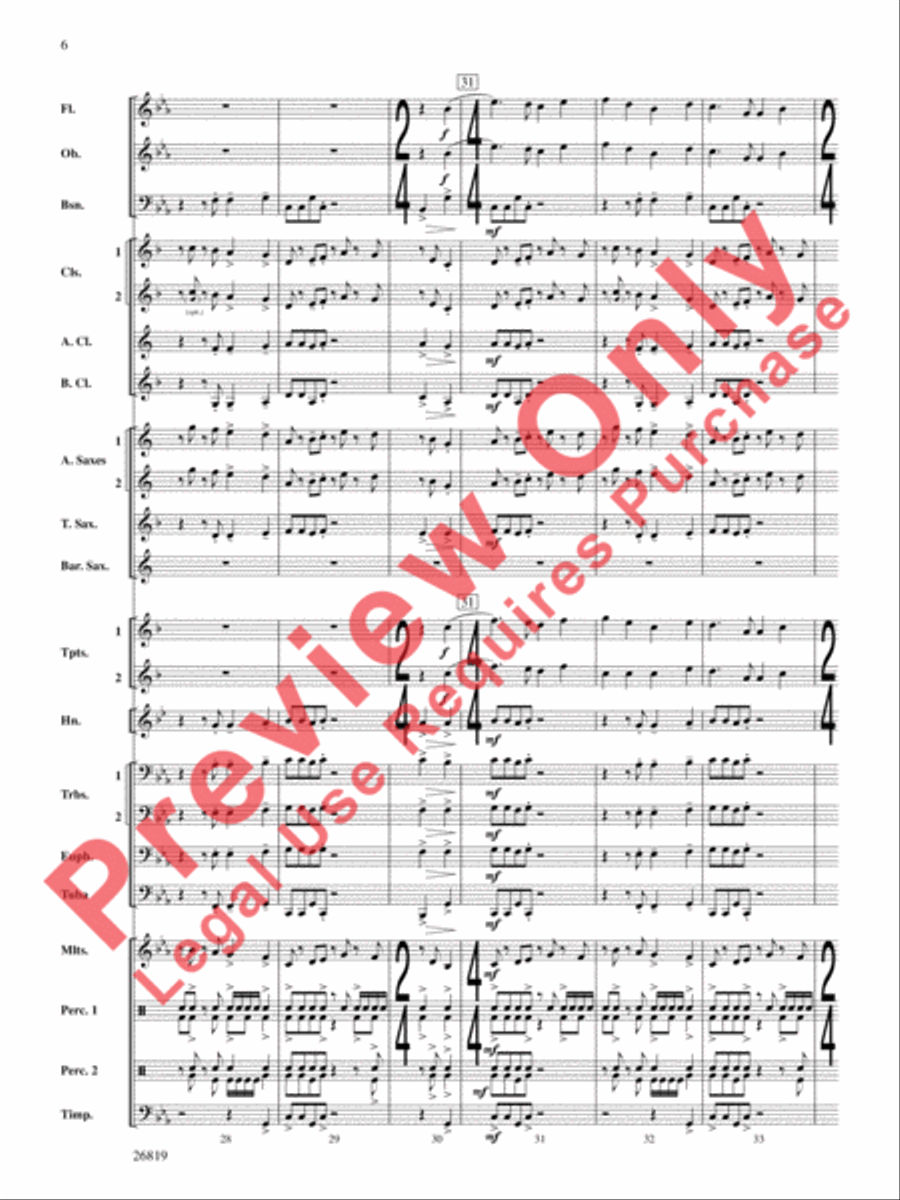 Algorhythms Concert Band scores gallery preview page 7
