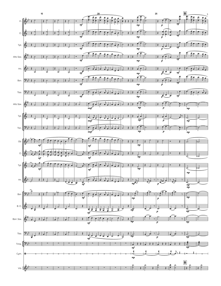 AWAY IN A MANGER - TWO SETTINGS with Flex-Scoring Options Concert Band scores gallery preview page 3