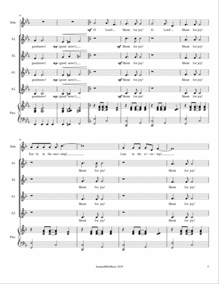 Ain't That Good News / Shout for Joy (SSAA) SSAA scores gallery preview page 6
