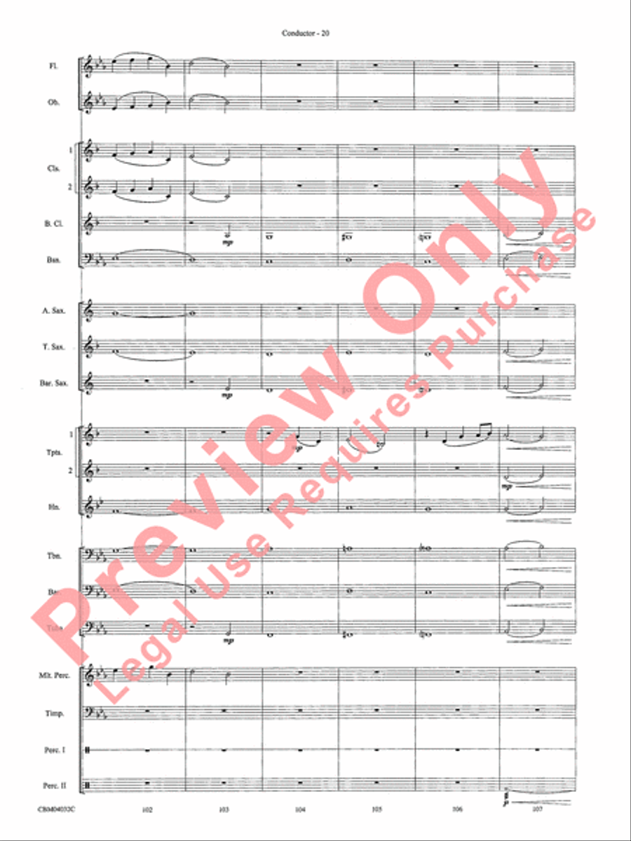 The Polar Express, Selections from Concert Band scores gallery preview page 22