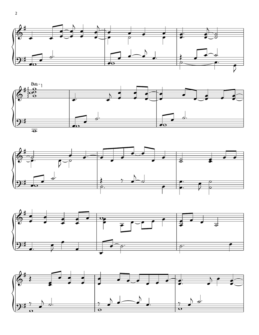 Breathe Breathe Piano Solo scores gallery preview page 2