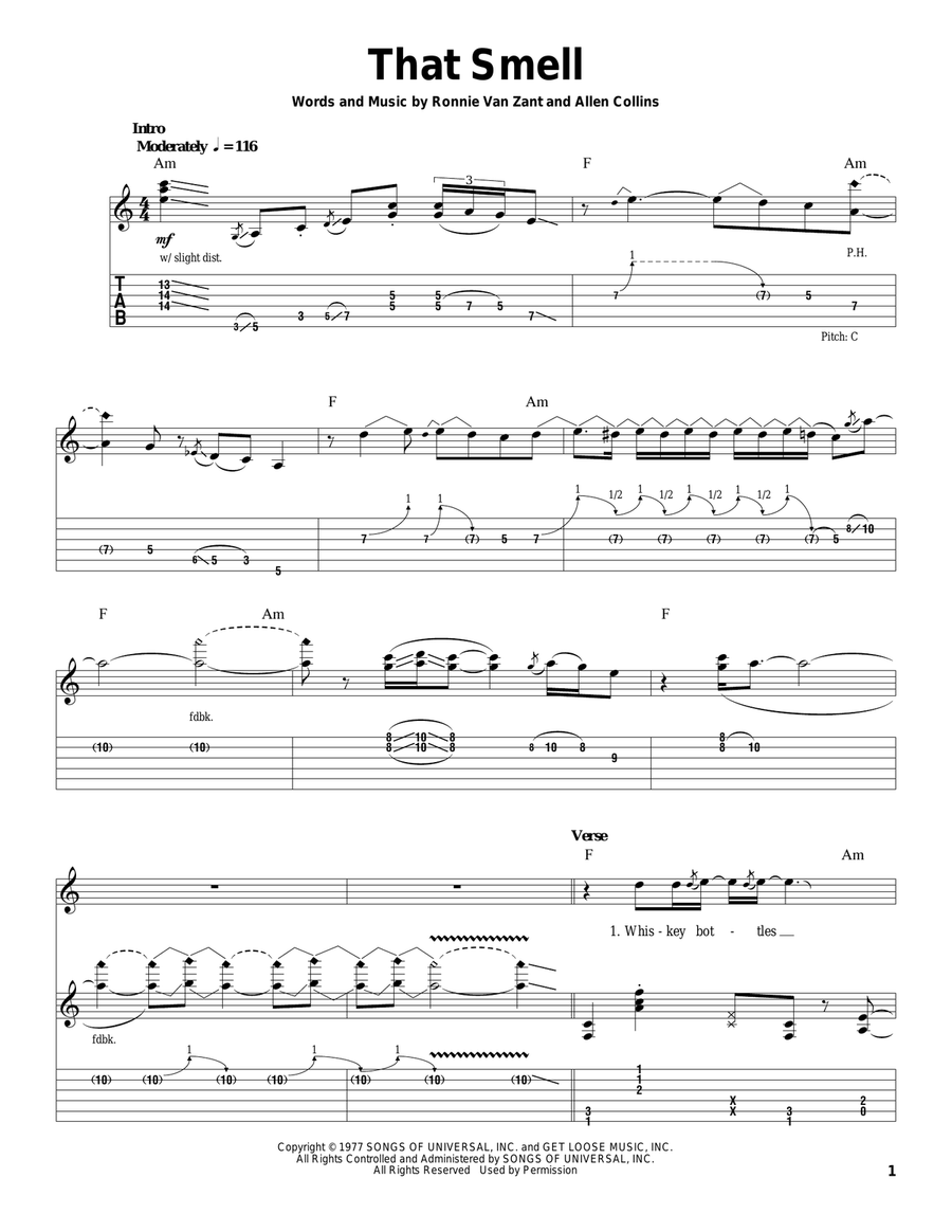 That Smell That Smell Acoustic Guitar scores gallery preview page 1