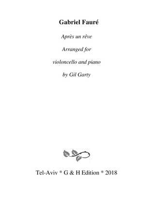 Book cover for Après un rêve (arrangement for violoncello and piano)