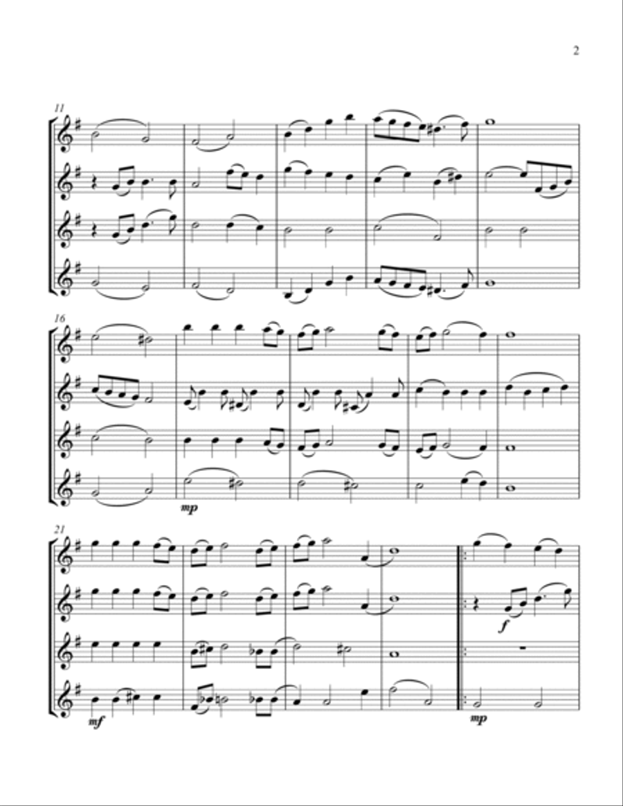 Have Yourself A Merry Little Christmas from MEET ME IN ST. LOUIS String Quartet scores gallery preview page 3