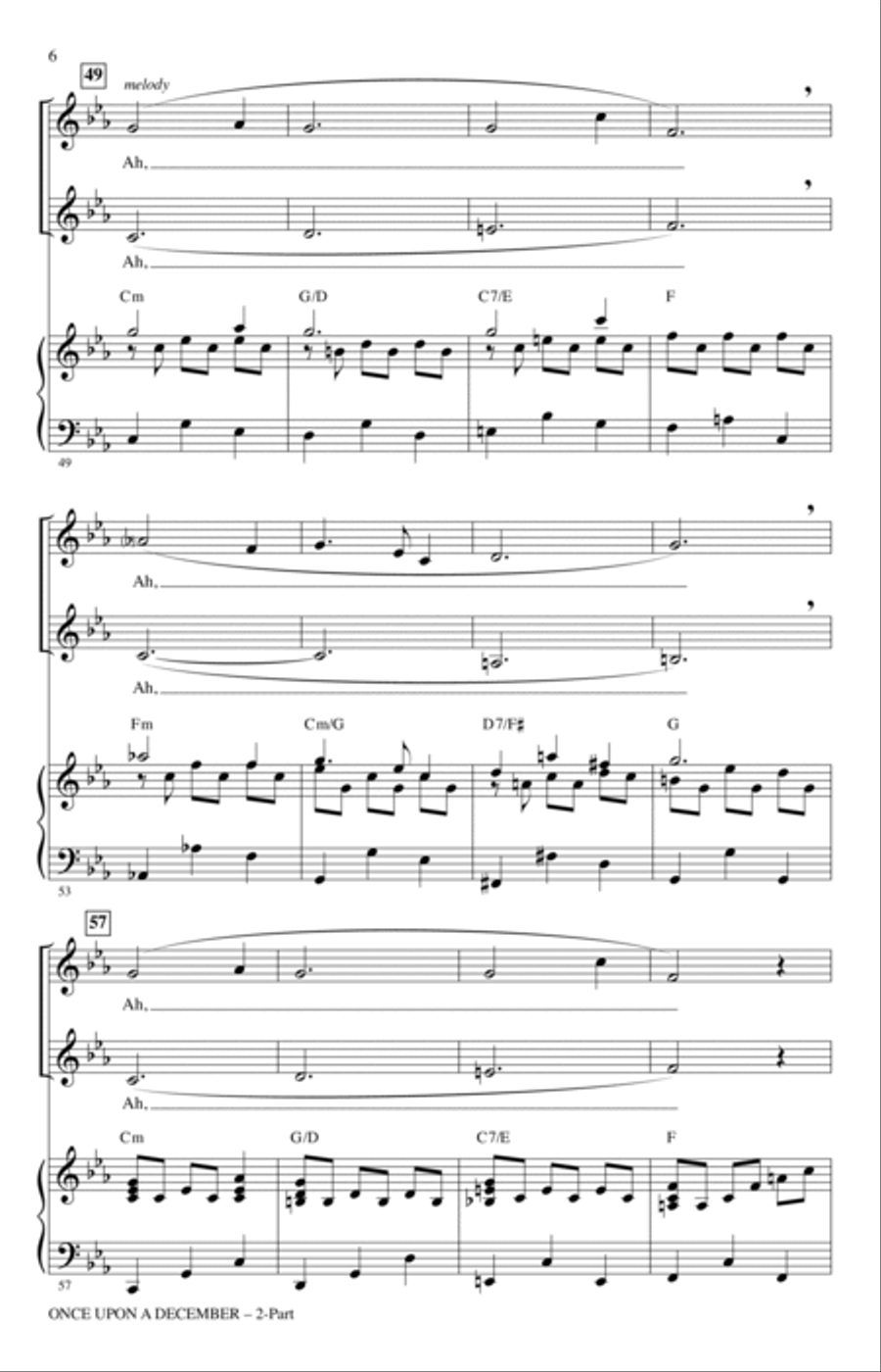 Once Upon A December (from Anastasia) (arr. Audrey Snyder) 2-Part scores gallery preview page 5