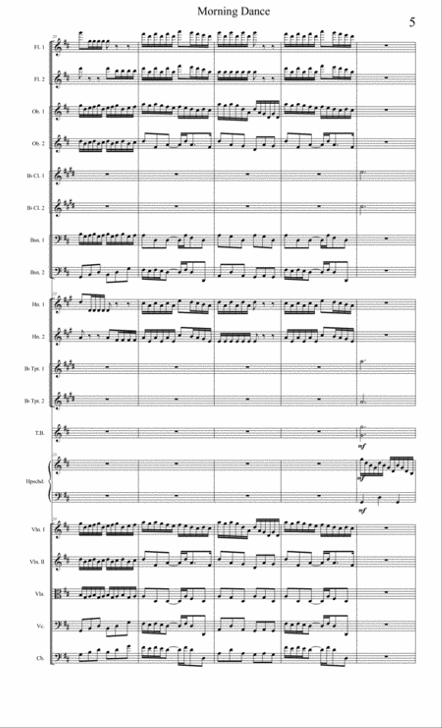 Morning Dance Chamber Orchestra scores gallery preview page 5