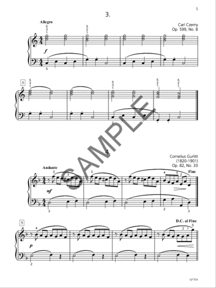 Piano Music For Sight Reading & Short Study Level 4 Piano Method scores gallery preview page 2