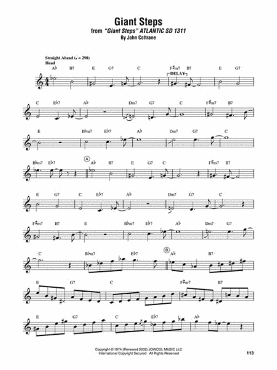 John Coltrane – Omnibook Alto Saxophone scores gallery preview page 4