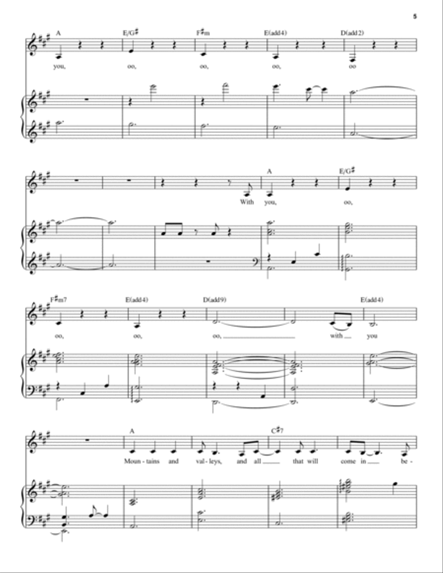 Tightrope (from The Greatest Showman) Voice scores gallery preview page 5