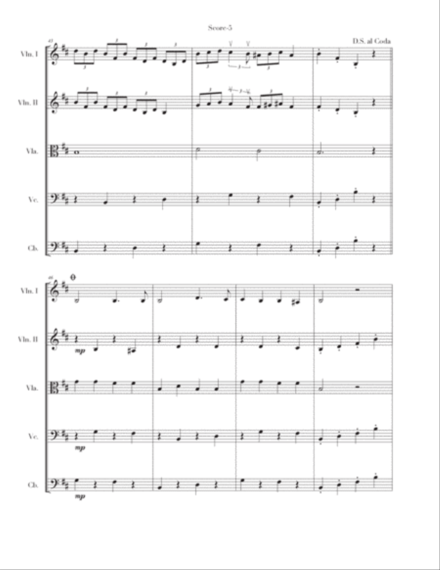 Spooky Scary Skeletons String Orchestra scores gallery preview page 5