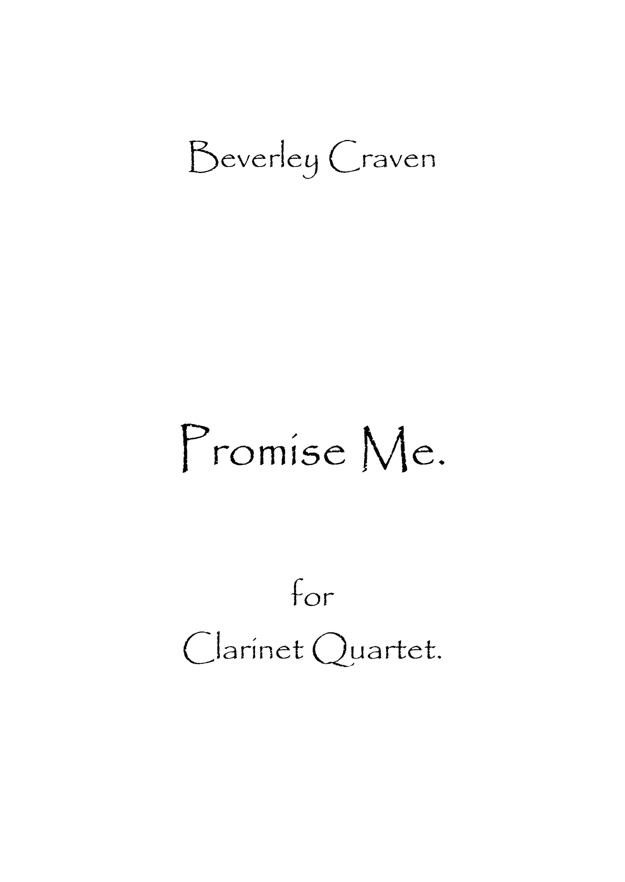 Promise Me Woodwind Ensemble scores gallery preview page 1