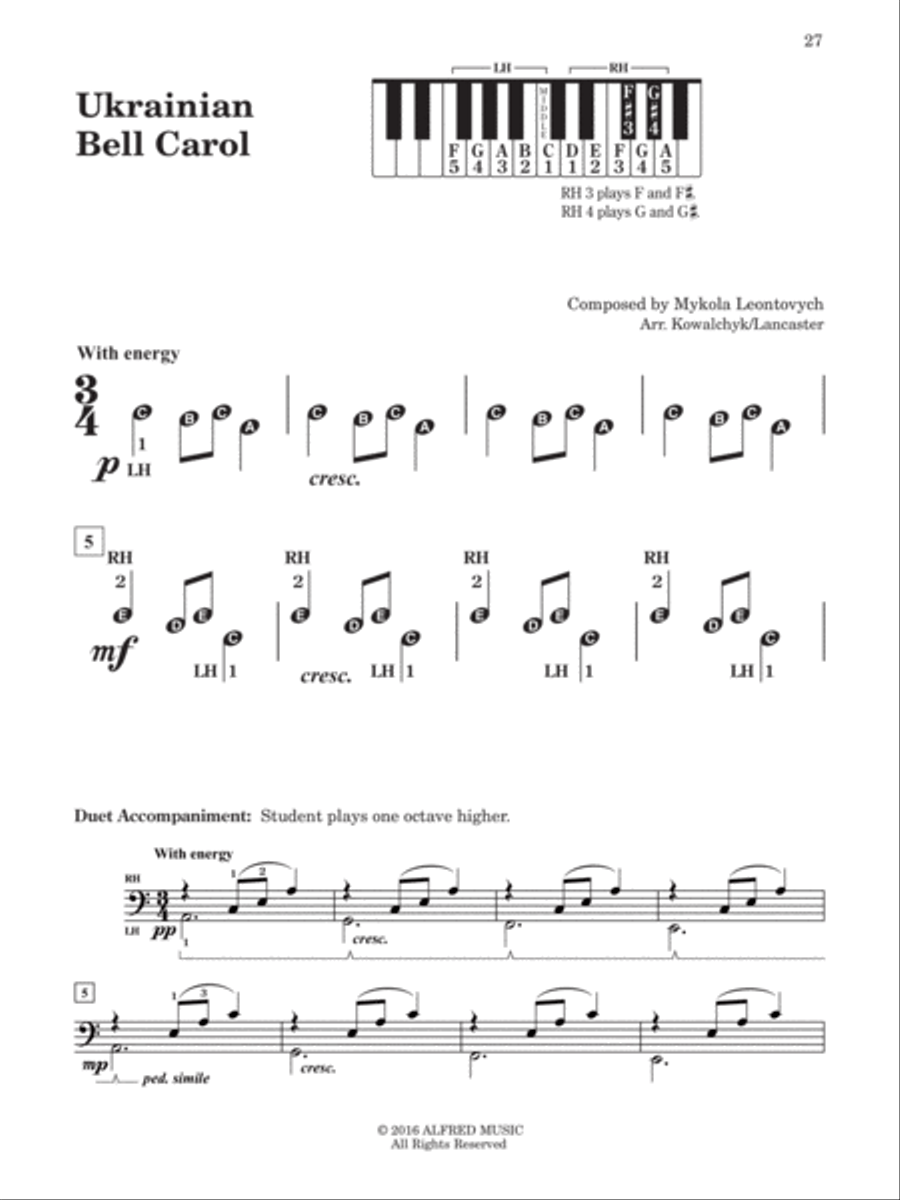 Pre-Reading & First Book of Christmas Praise (Value Pack) Easy Piano scores gallery preview page 4
