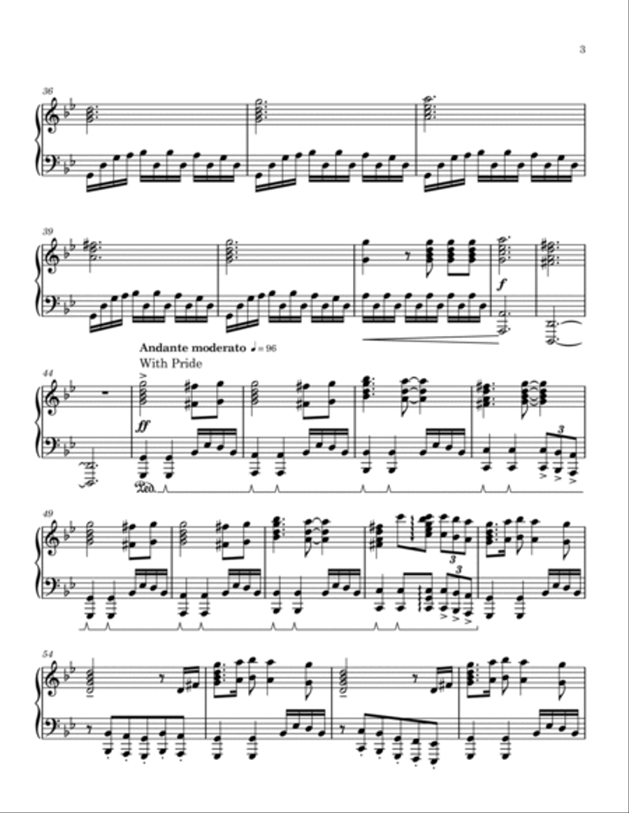Ashes On The Fire Piano scores gallery preview page 3