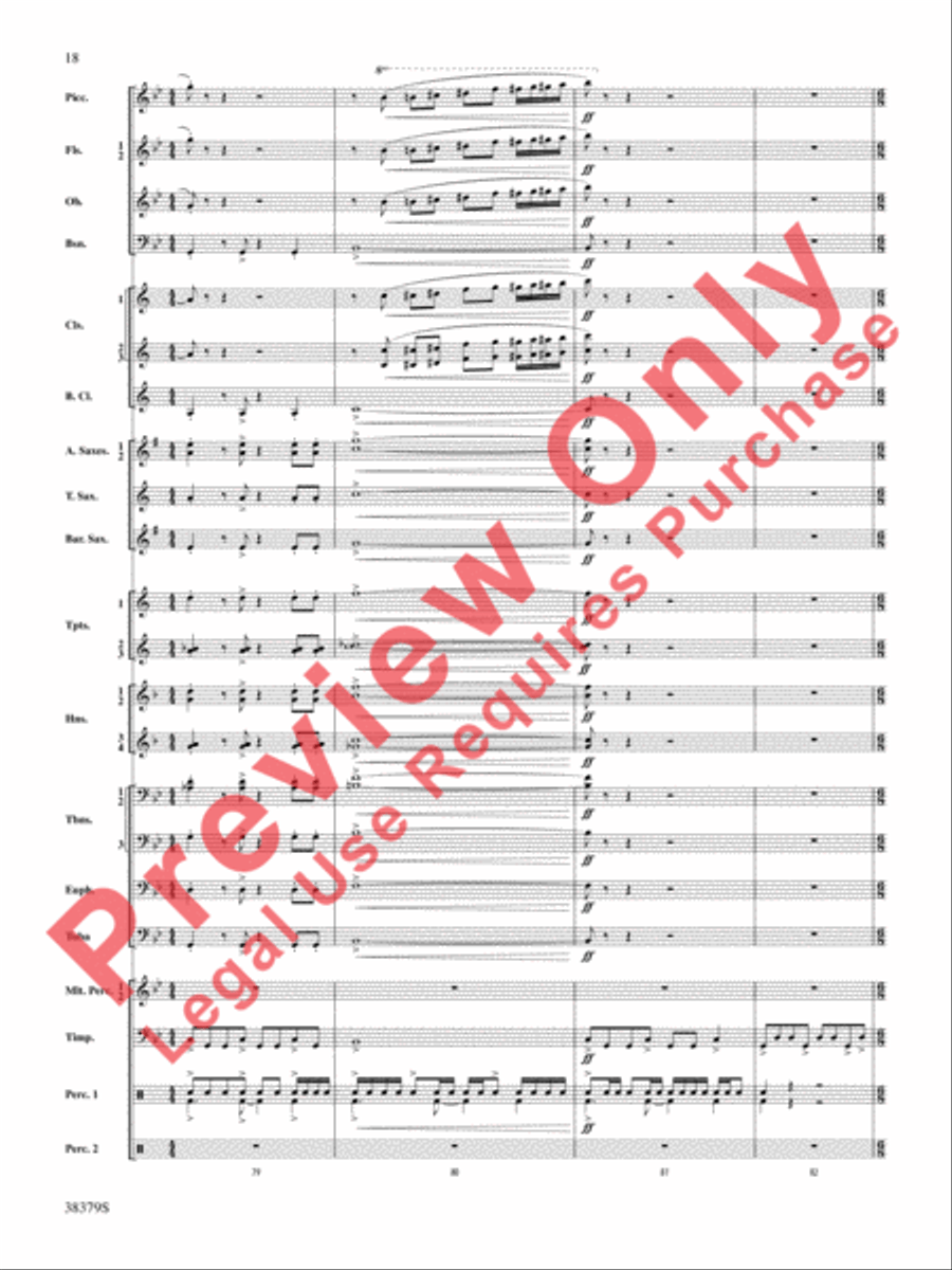 Vision Quest Concert Band scores gallery preview page 19
