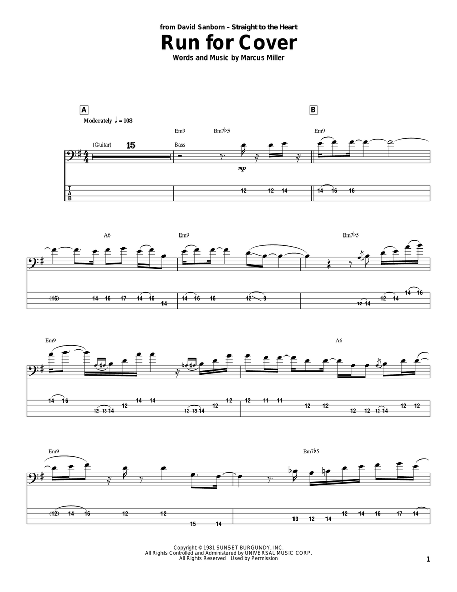 Run For Cover Run For Cover Acoustic Guitar scores gallery preview page 1