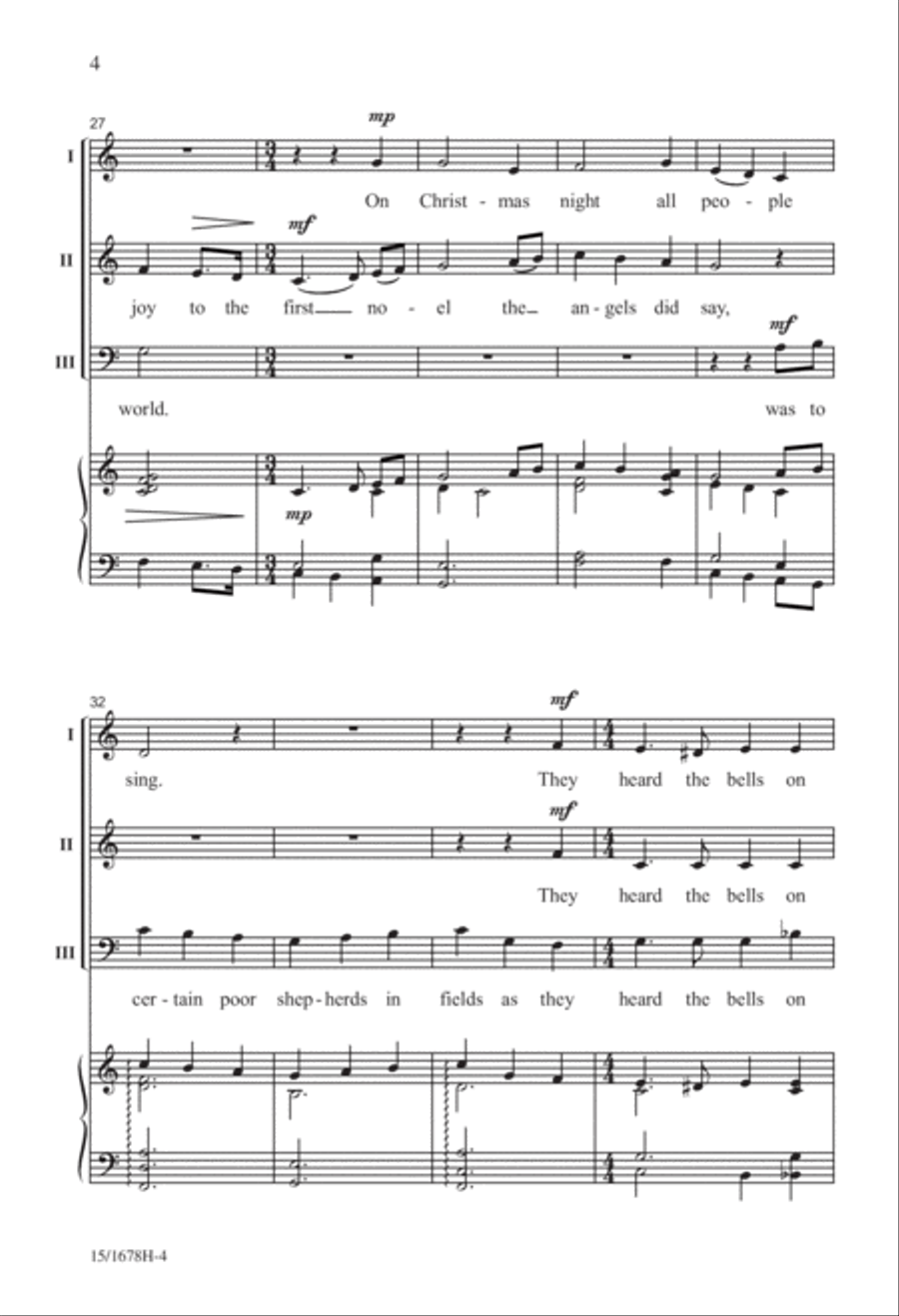 Christmas...In About Three Minutes 3-Part scores gallery preview page 5