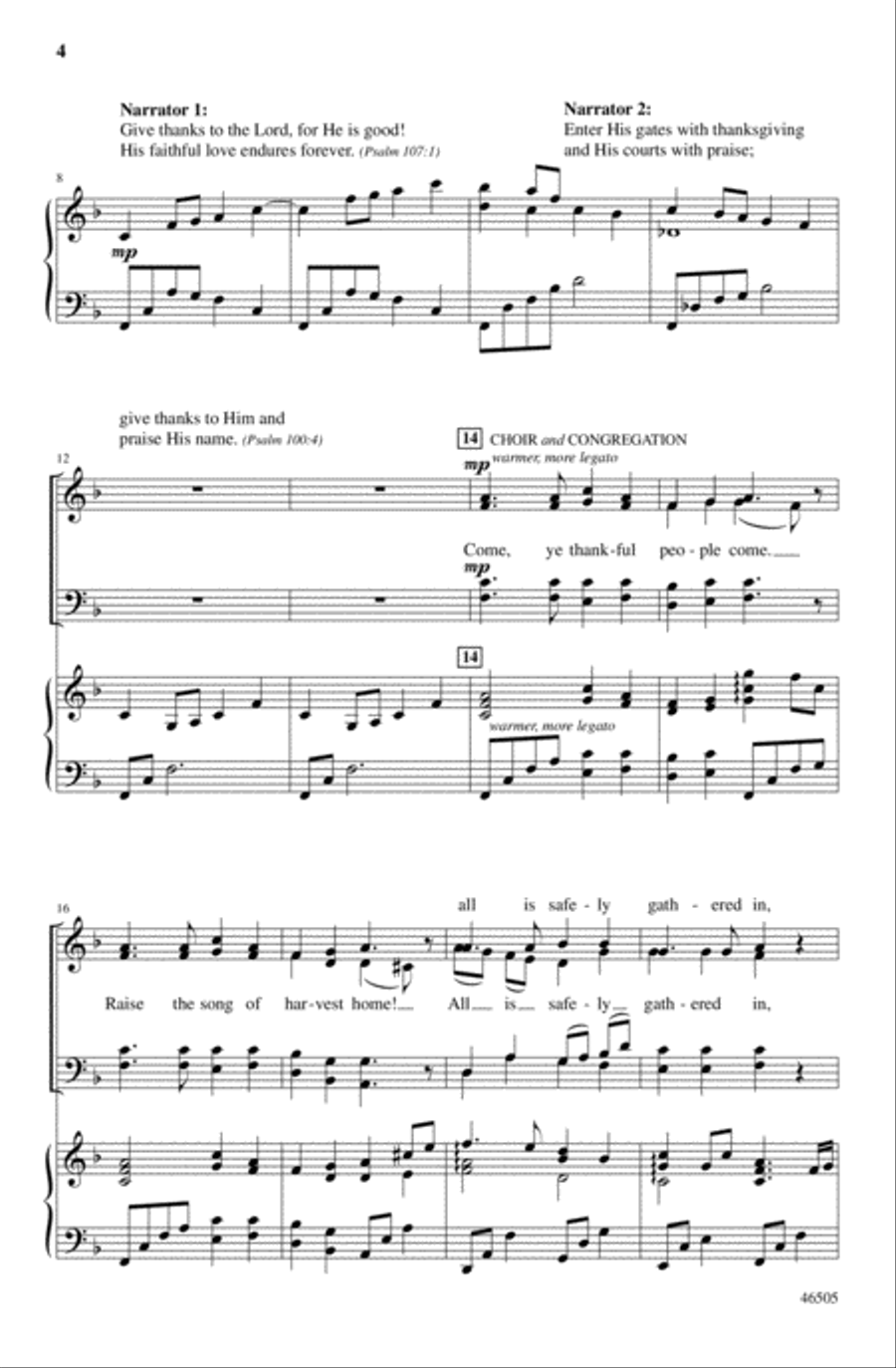 Give Thanks and Sing! Give Thanks and Sing! 4-Part scores gallery preview page 14
