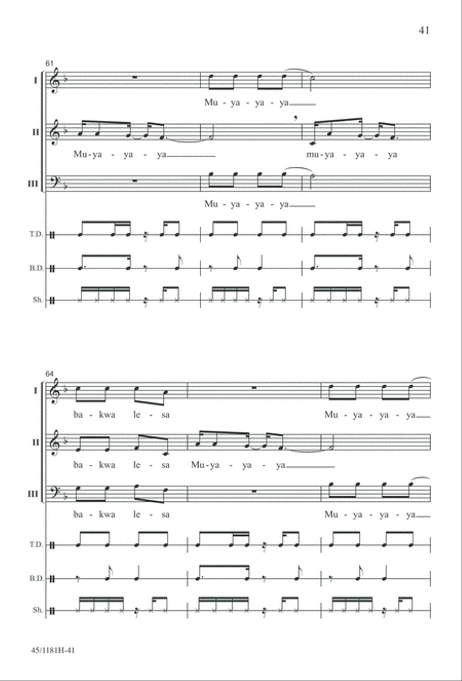 Contemporary Choral Classics 3-Part scores gallery preview page 41