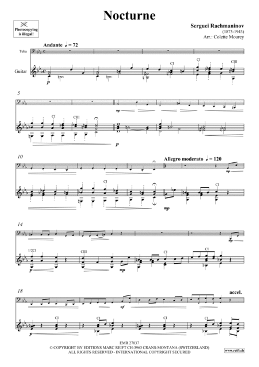 Nocturne Tuba scores gallery preview page 4