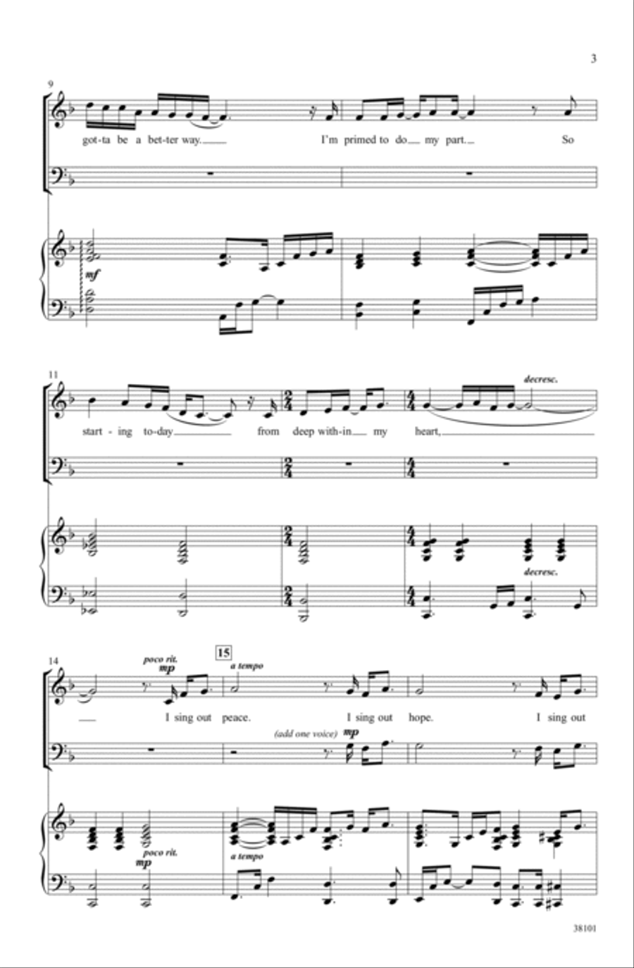 I Sing Out I Sing Out 3-Part scores gallery preview page 2
