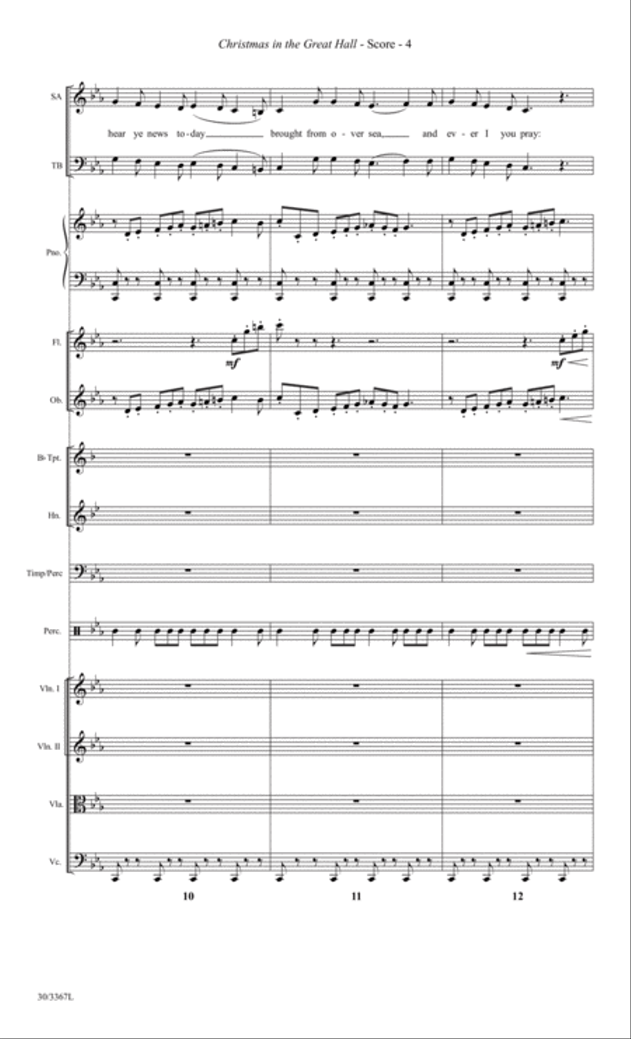 Christmas in the Great Hall - Instrumental Ensemble Score and Parts Choir scores gallery preview page 7