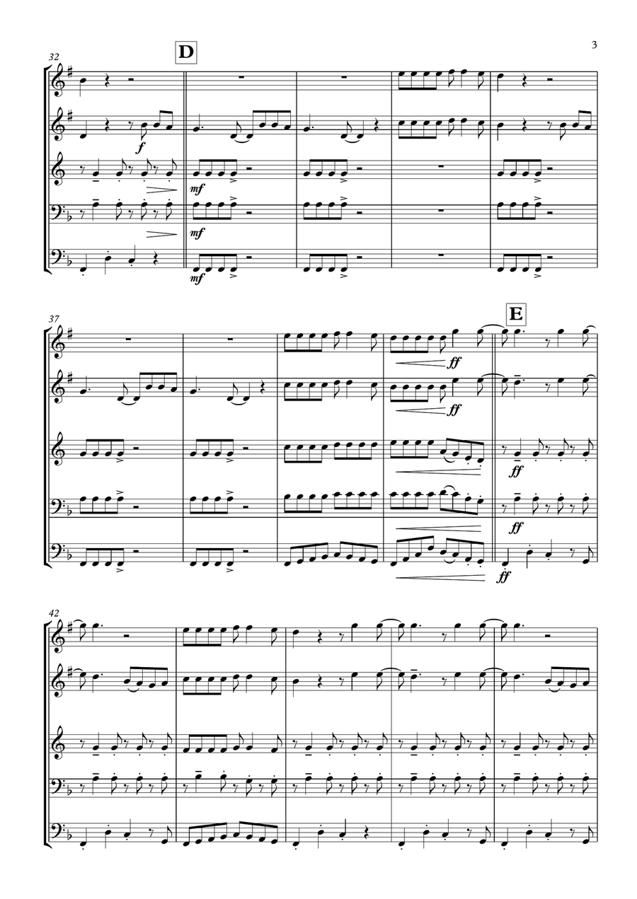 Monkey Man Brass Ensemble scores gallery preview page 3