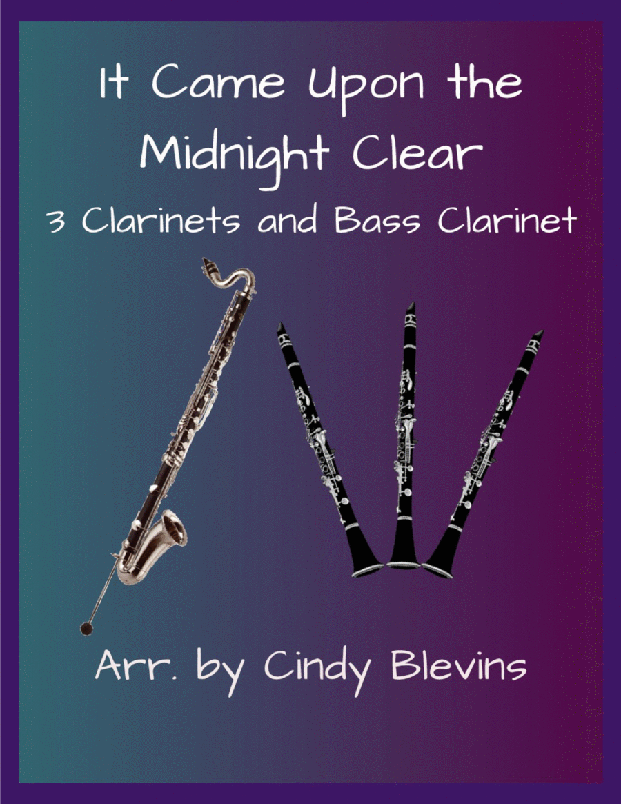 It Came Upon the Midnight Clear, for Three Clarinets and Bass Clarinet image number null