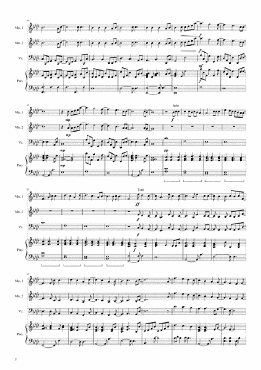 All Of Me Piano Trio scores gallery preview page 2