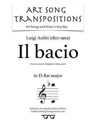 ARDITI: Il bacio (transposed to D-flat major)