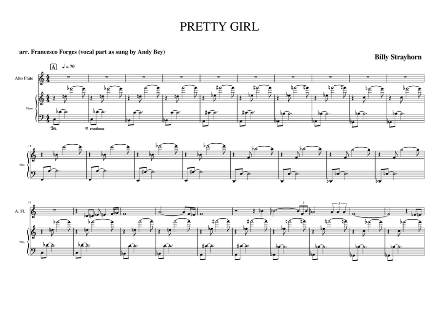 Pretty Girl - Score Only Jazz Ensemble scores gallery preview page 1