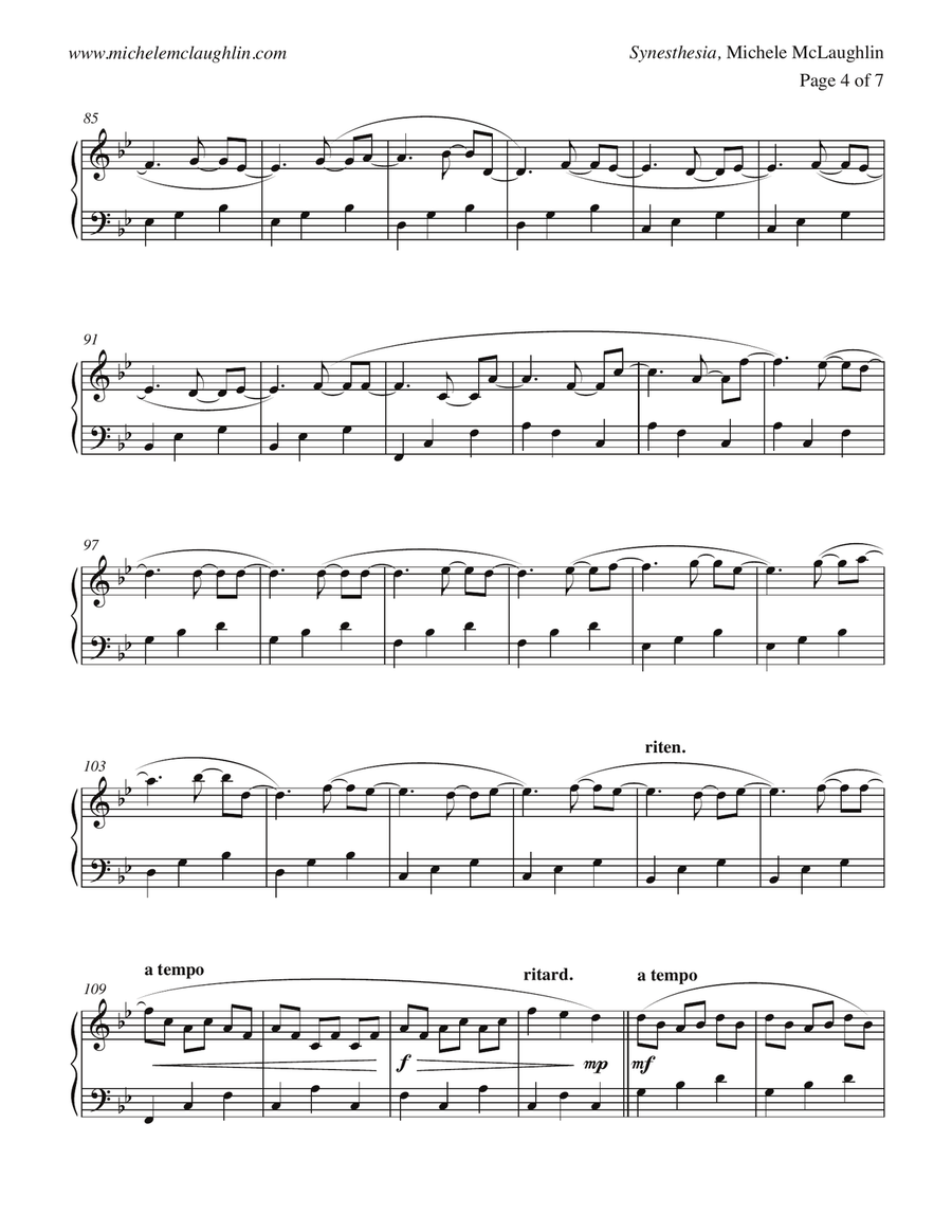 Synesthesia Synesthesia Piano Solo scores gallery preview page 4