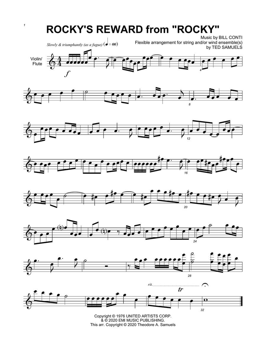 Rocky's Reward Small Ensemble scores gallery preview page 6