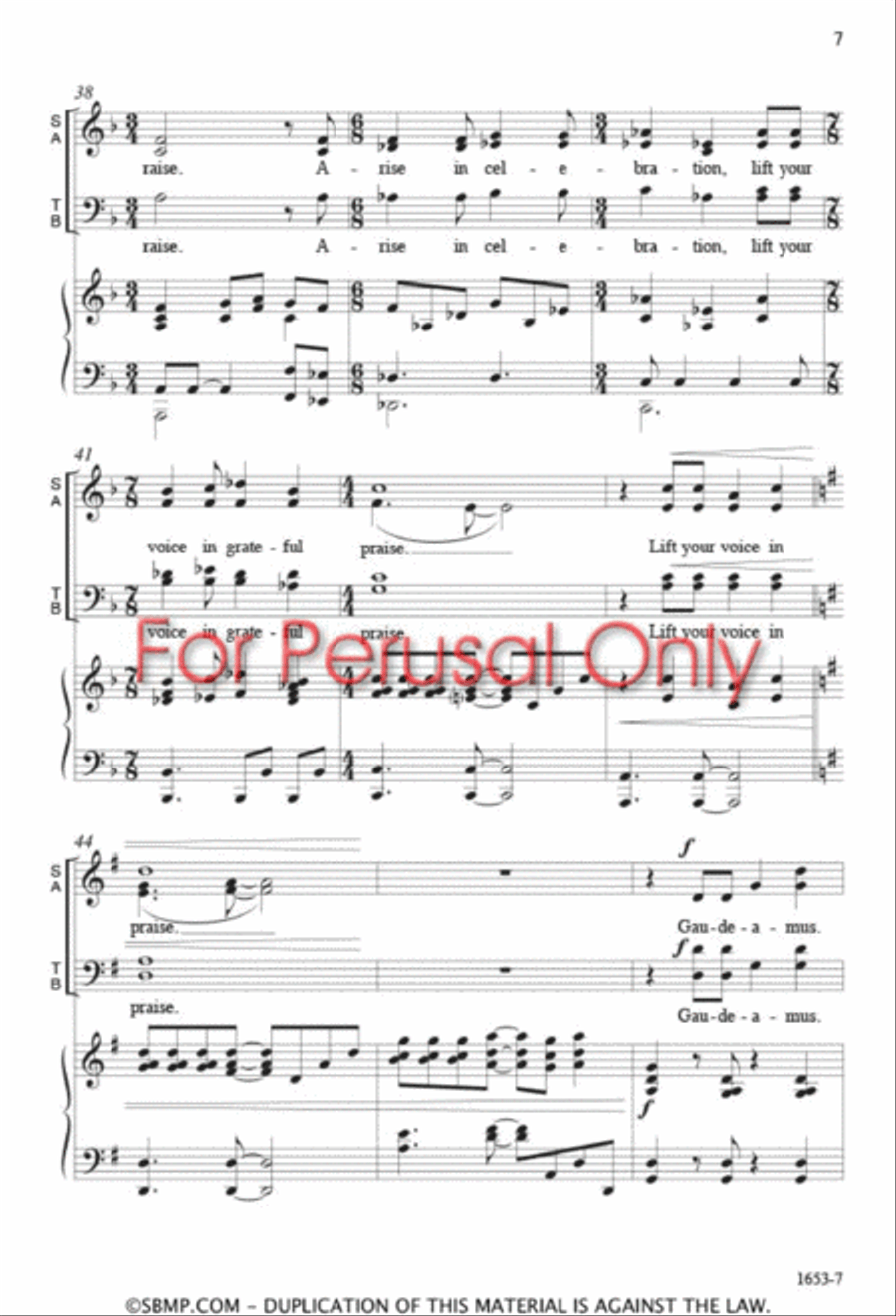 Gaudeamus Hodie Gaudeamus Hodie 4-Part scores gallery preview page 6