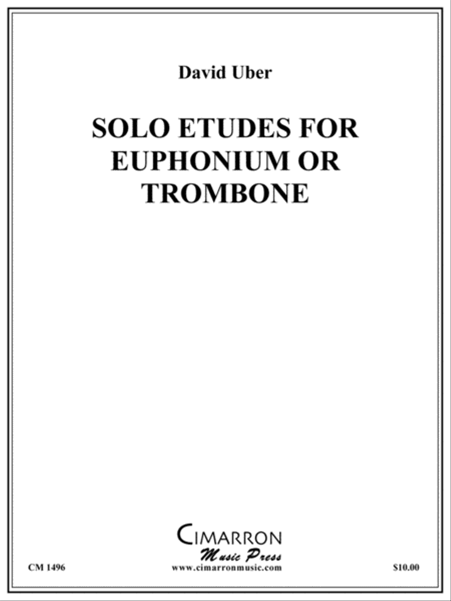 Solo Etudes for Euphonium Euphonium scores gallery preview page 1