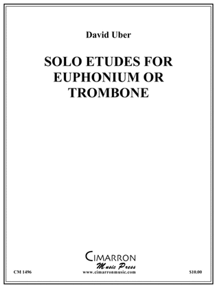 Book cover for Solo Etudes for Euphonium