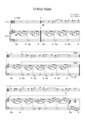 O Holy Night, Adolphe-Charles Adam, For Viola & Piano