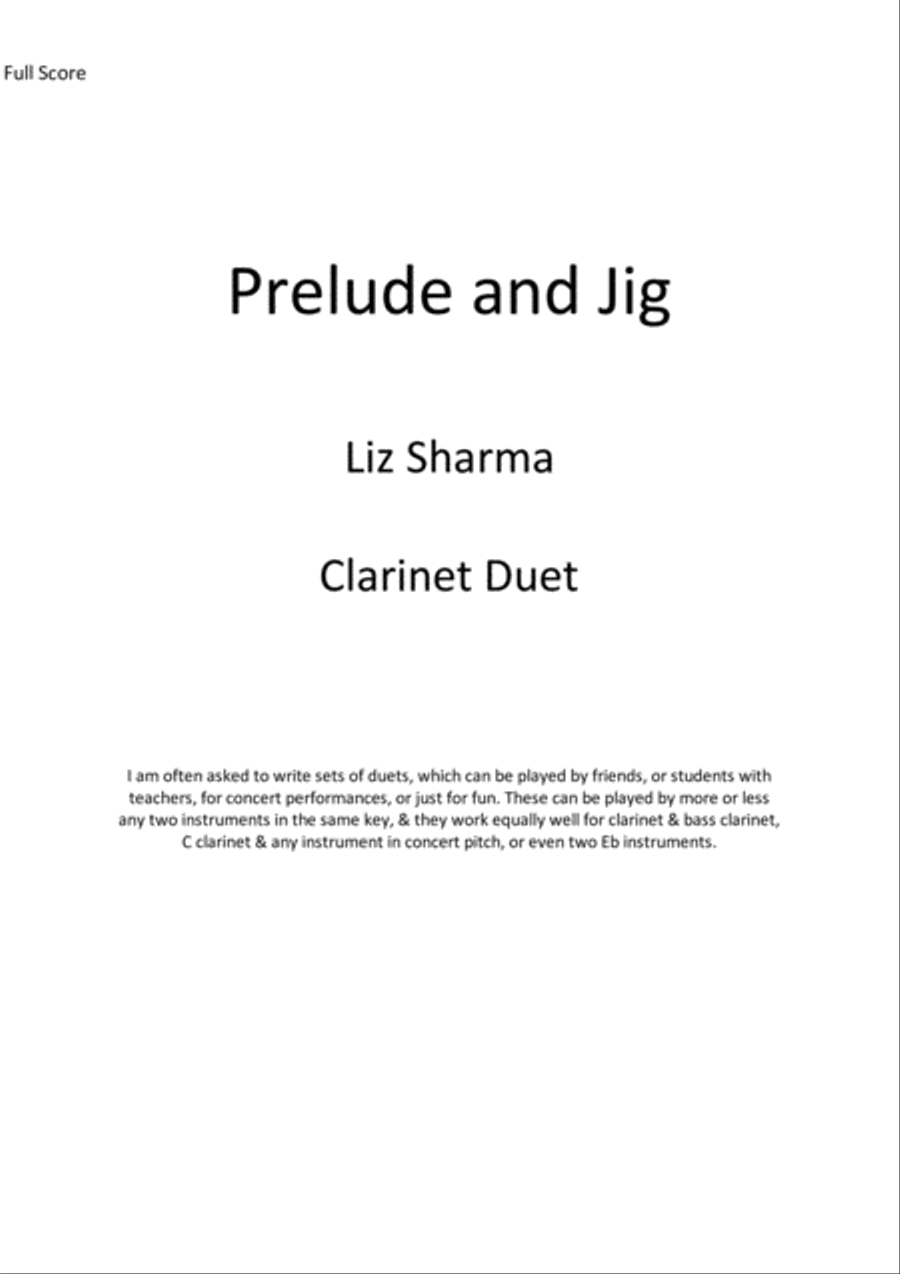 Prelude and Jig Score scores gallery preview page 1