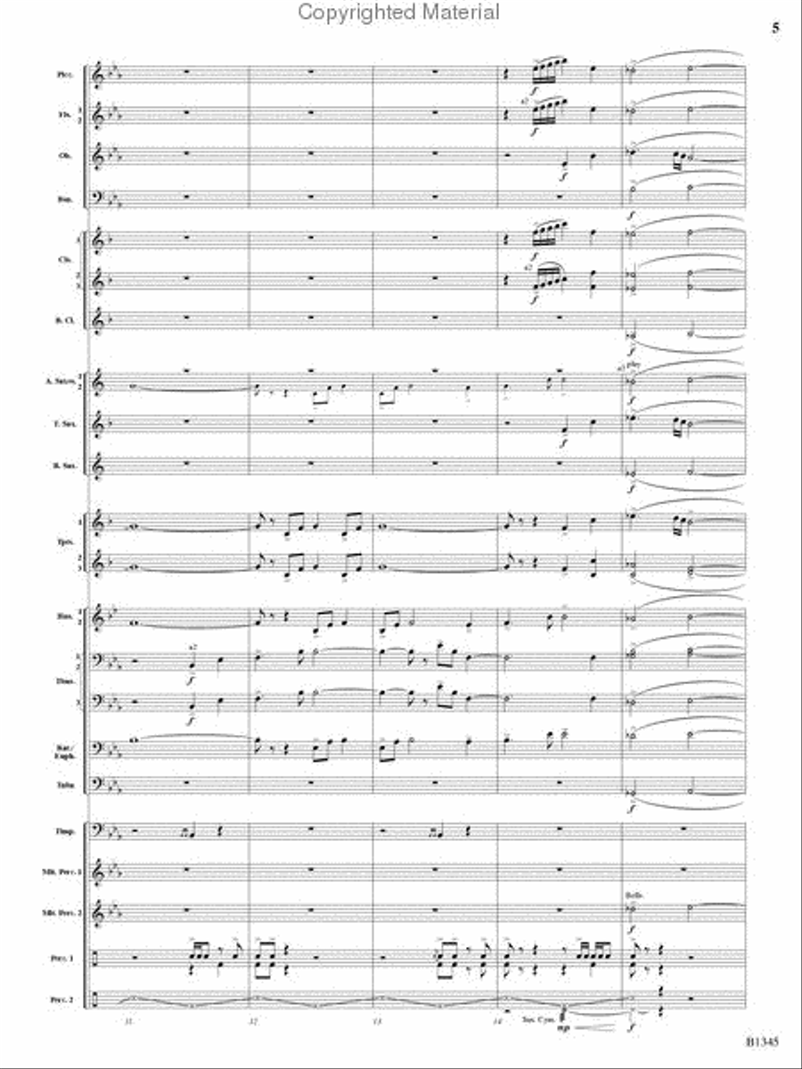 Fanfare and Jubilation Concert Band scores gallery preview page 4