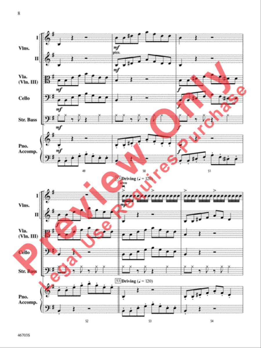 Danza Española by Bob Phillips String Orchestra - Sheet Music page 9