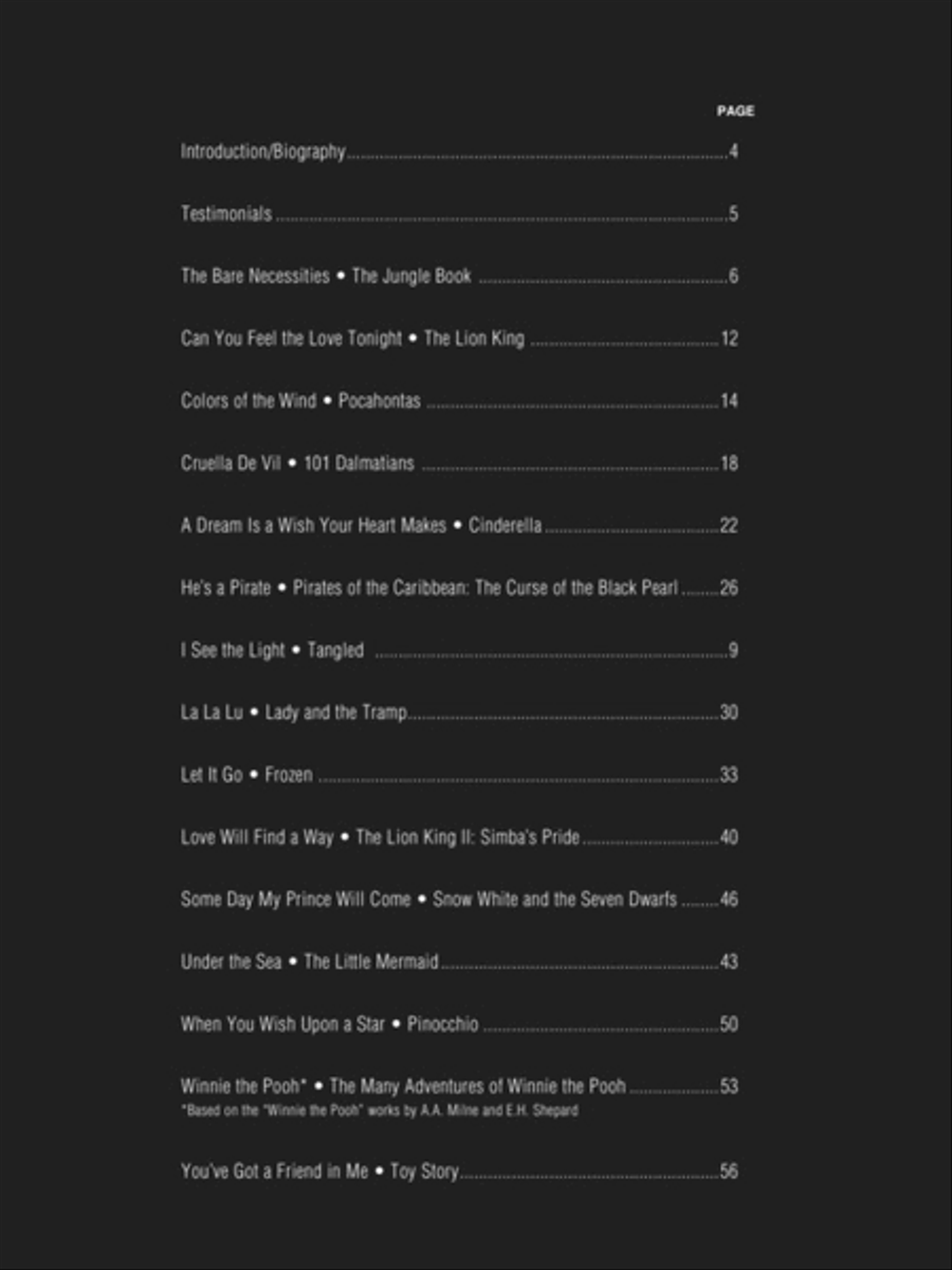 Disney Songs for Fingerstyle Guitar Fingerpicking Guitar scores gallery preview page 2